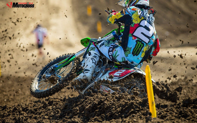 Dirt bike riding track yellow free wallpaper for desktop - medium preview image