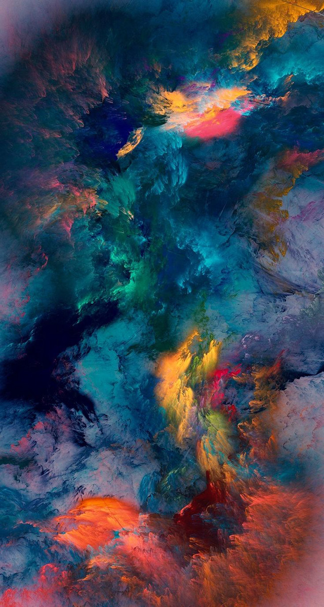 Colorful sky painting clouds artistic #2 free wallpaper for mobile - medium preview image