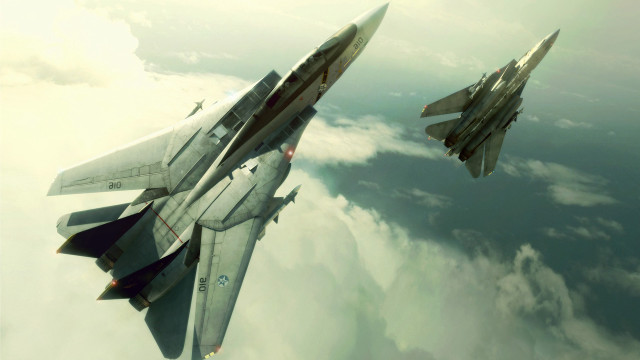 Fighter jets flying sky above #7 free wallpaper for desktop - medium preview image