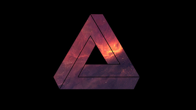 Triangle galaxy lettera 3d anamorphic free wallpaper for desktop - medium preview image