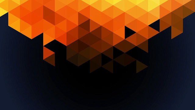 Colorful abstract bauhaus orange geometric free wallpaper for desktop - medium preview image