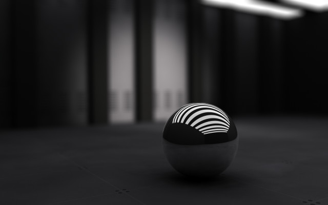 Black white photo ball room #2 free wallpaper for desktop - medium preview image