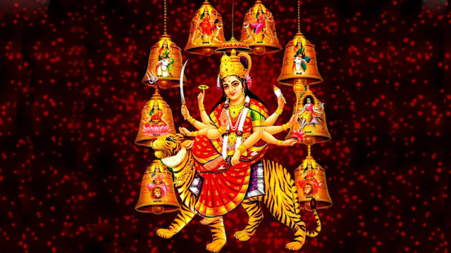 Hindu god bells cat lap free wallpaper for desktop - medium preview image