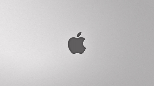 Apple logo laptop minimalism blackwhite free wallpaper for desktop - medium preview image