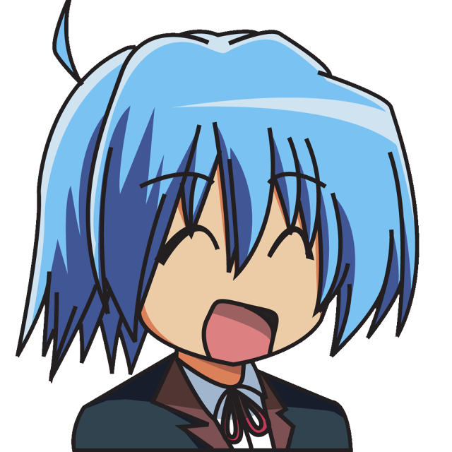 Cartoon character blue hair tie free wallpaper for tablet - medium preview image