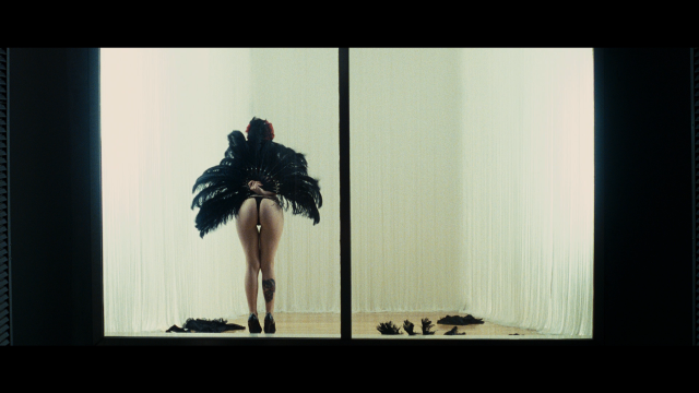 Woman black dress bird wings free wallpaper for desktop - medium preview image