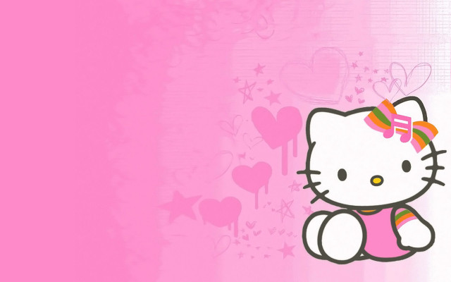 Hello kitty wallpaper hearts stars #2 free wallpaper for desktop - medium preview image