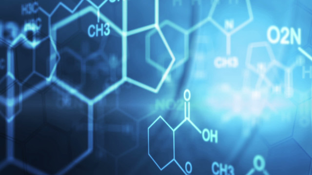 Blue background chemical structures numbers free wallpaper for desktop - medium preview image