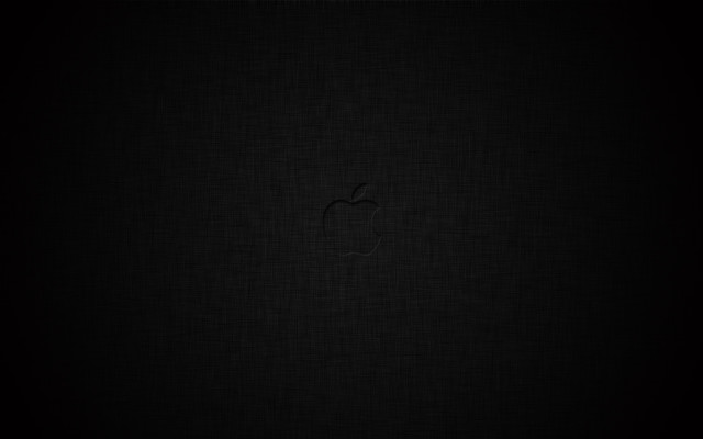Black apple logo dark minimalism free wallpaper for desktop - medium preview image