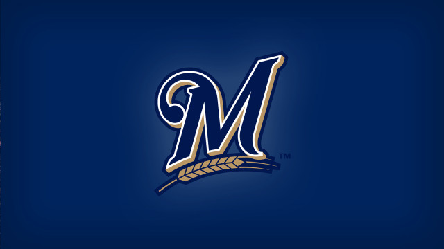 Baseball team logo blue background #2 free wallpaper for desktop - medium preview image