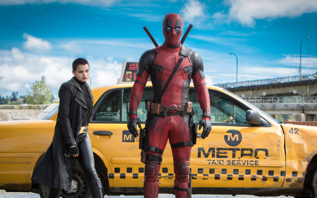 Man costume taxi deadpool suit free wallpaper for desktop - medium preview image