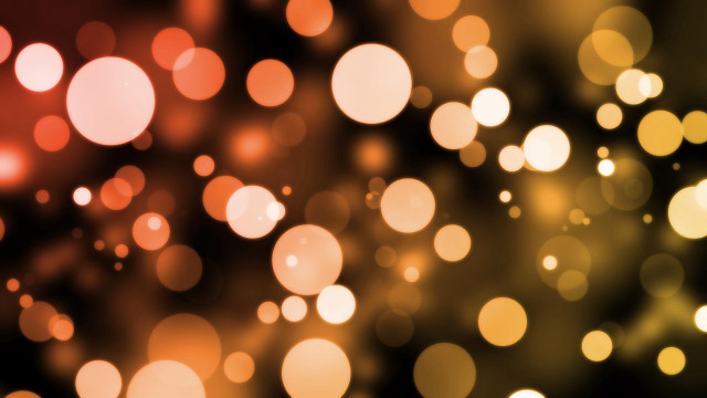 Blurry lights dark night sky free wallpaper for desktop - medium preview image