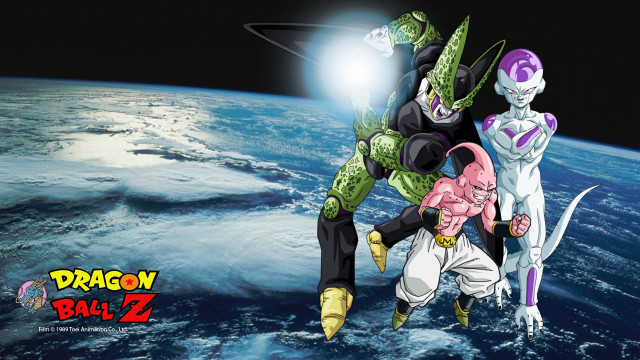 Dragon ball characters space earth free wallpaper for desktop - medium preview image