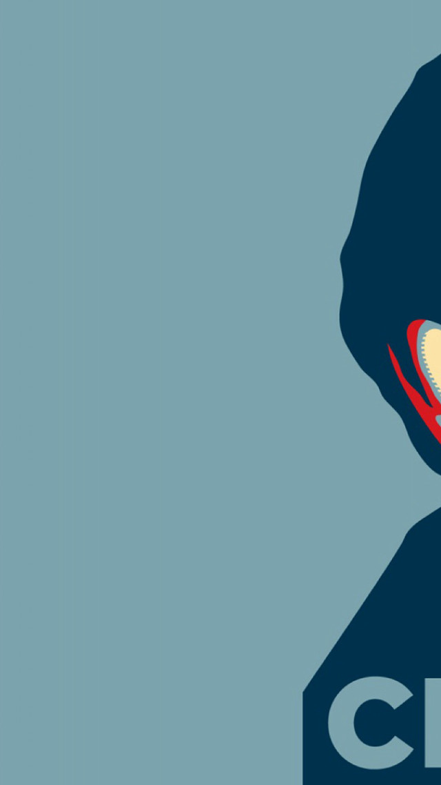 Red eye black hat blue free wallpaper for mobile - medium preview image