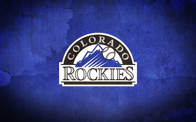 Colorado rockies baseball logo blue free wallpaper for desktop - medium preview image