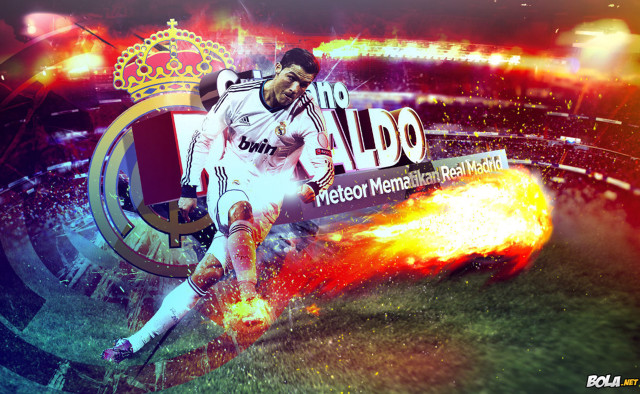 Soccer player kicking ball fireball free wallpaper for desktop - medium preview image
