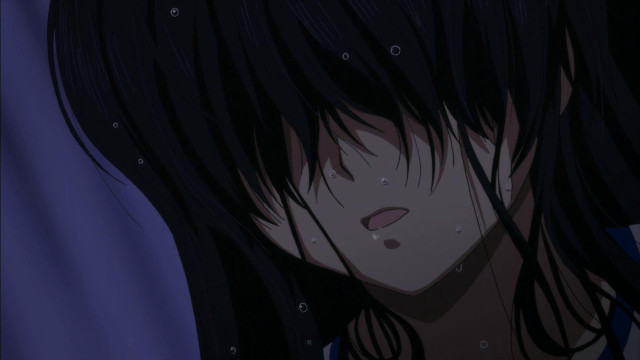 Woman black hair sad look free wallpaper for desktop - medium preview image