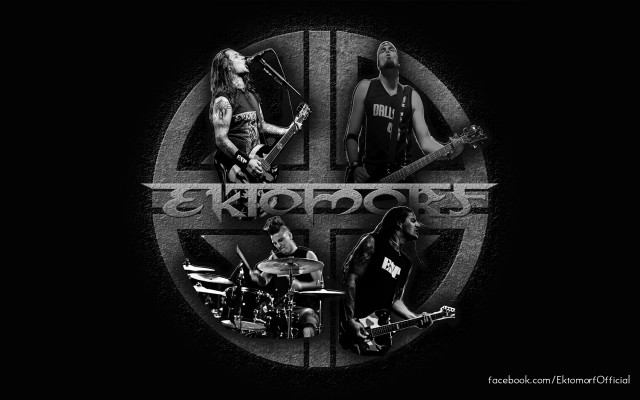 Rock band circle guitars drums free wallpaper for desktop - medium preview image