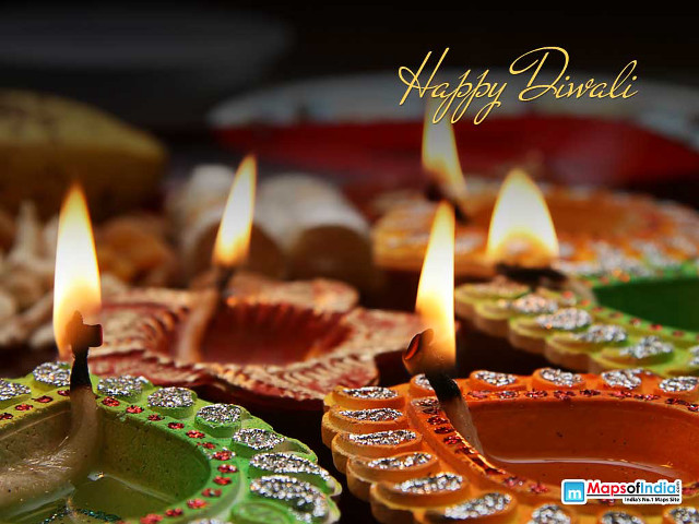 Candle plate background happy diwali free wallpaper for desktop - medium preview image