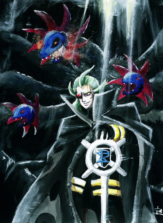 Man sword fish surrounding sword free wallpaper for mobile - medium preview image