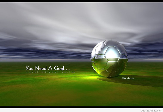 Soccer ball green field cloudy free wallpaper for desktop - medium preview image
