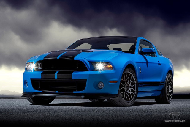 Blue mustang free wallpaper for desktop - medium preview image