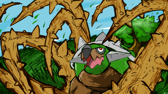 Cartoon man forest large axe free wallpaper for desktop - medium preview image