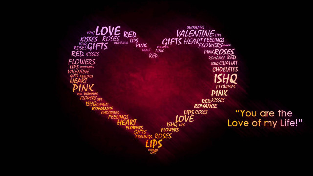 Heart shaped word cloud quote #2 free wallpaper for desktop - medium preview image