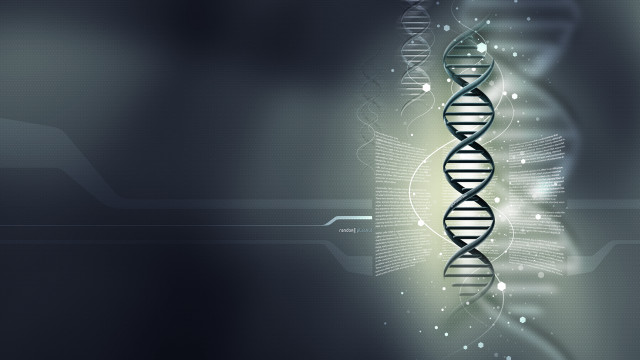 Dna double strand dark background free wallpaper for desktop - medium preview image