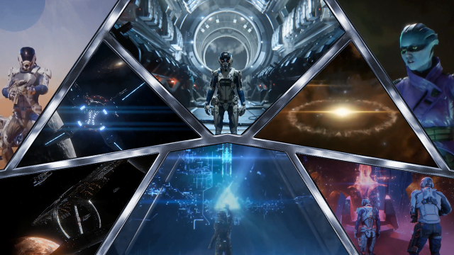 Sci fi collage futuristic characters free wallpaper for desktop - medium preview image