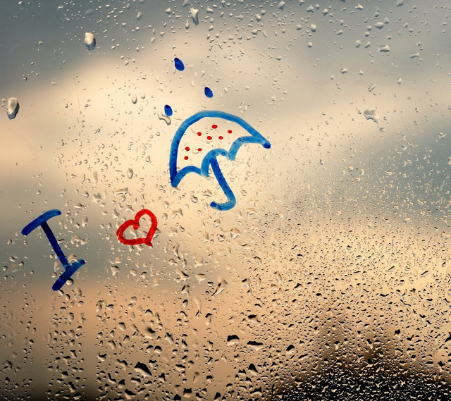 Rain covered window umbrella i free wallpaper for tablet - medium preview image