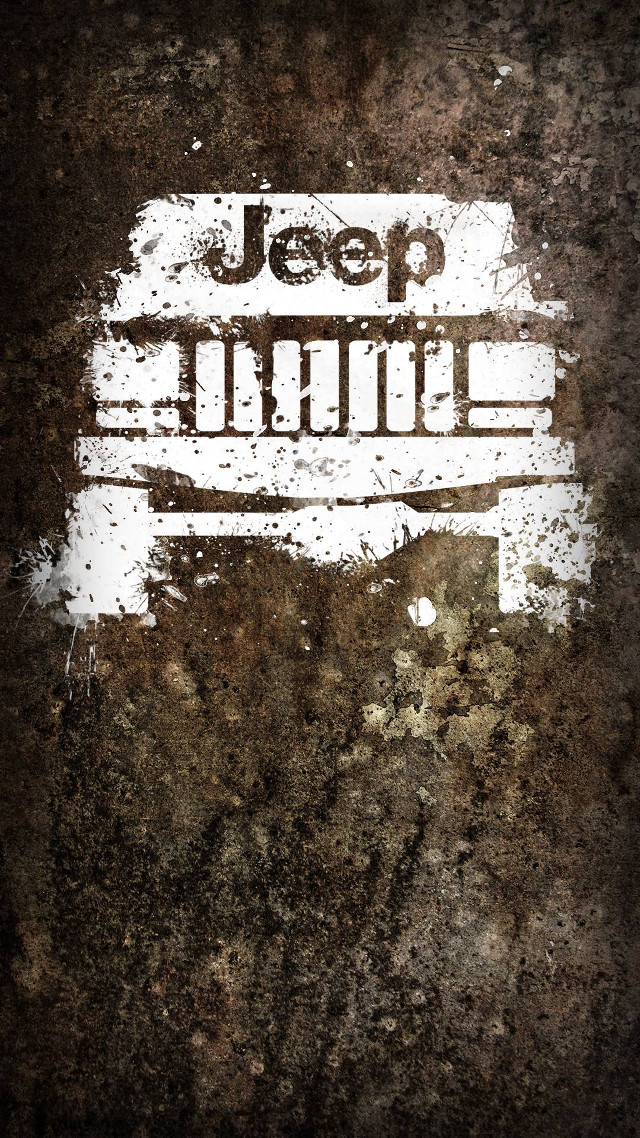 Grungy wall jeep logo jeep free wallpaper for mobile - medium preview image