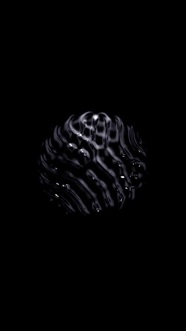 Black object black background mandelbrot free wallpaper for mobile - medium preview image