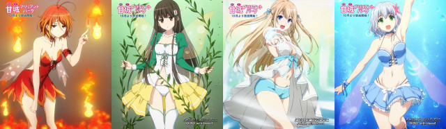 Anime girls outfits hair colors #3 free wallpaper for desktop - medium preview image