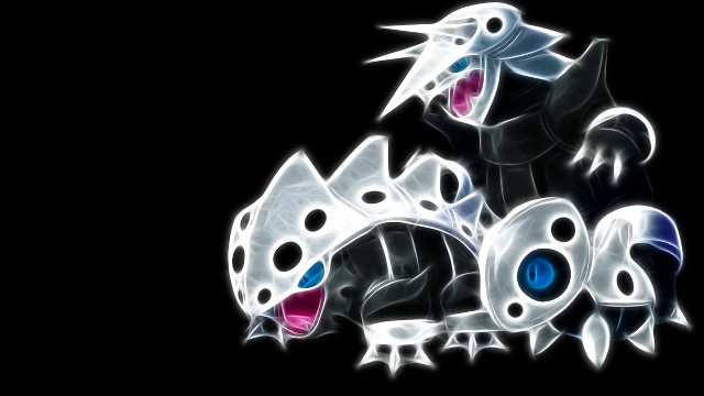 Black white monster blue eyes free wallpaper for desktop - medium preview image