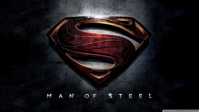 Superman logo dark background mansteel free wallpaper for desktop - medium preview image