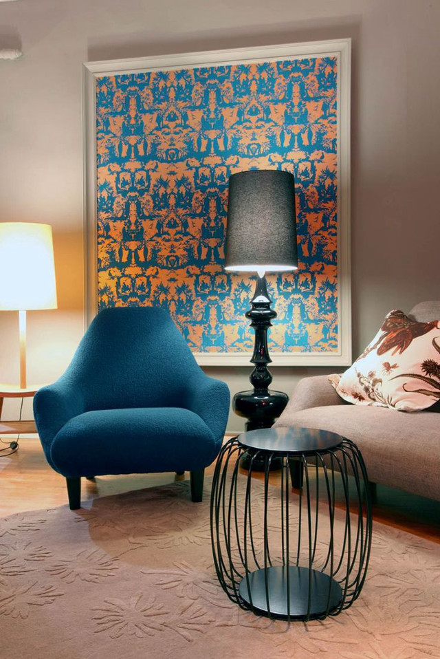 Living room blue chair blue #2 free wallpaper for mobile - medium preview image