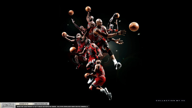 Basketball players air hands feet #4 free wallpaper for desktop - medium preview image