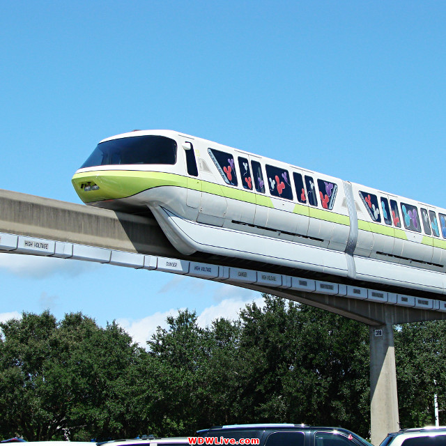 Monorail train track parking lot free wallpaper for tablet - medium preview image