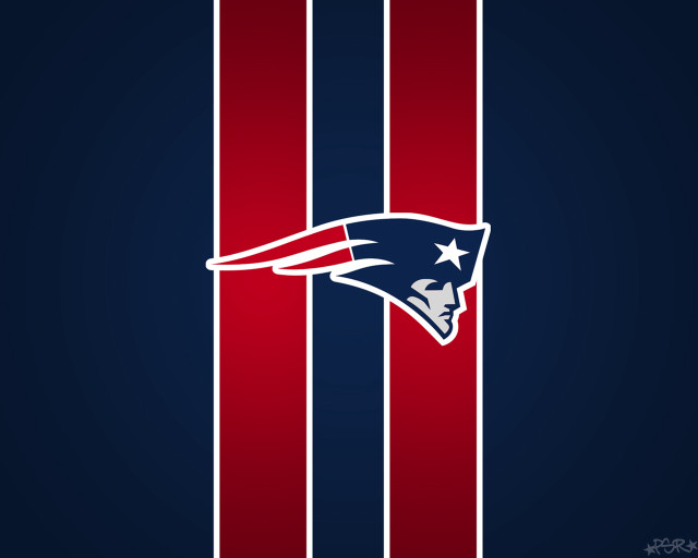 New england football logo striped free wallpaper for desktop - medium preview image
