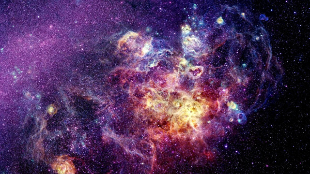Large star cluster purple background free wallpaper for desktop - medium preview image