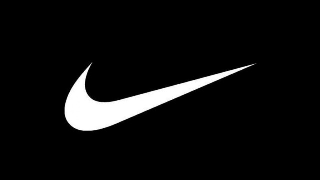 Black white nike logo background #3 free wallpaper for desktop - medium preview image