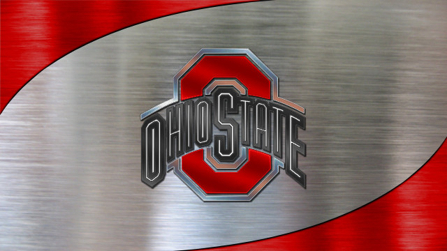 Ohio state metal red silver free wallpaper for desktop - medium preview image