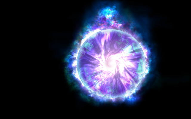 Purple blue object black background free wallpaper for desktop - medium preview image