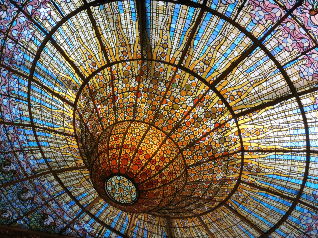 Large glass ceiling circular design #2 free wallpaper for desktop - medium preview image