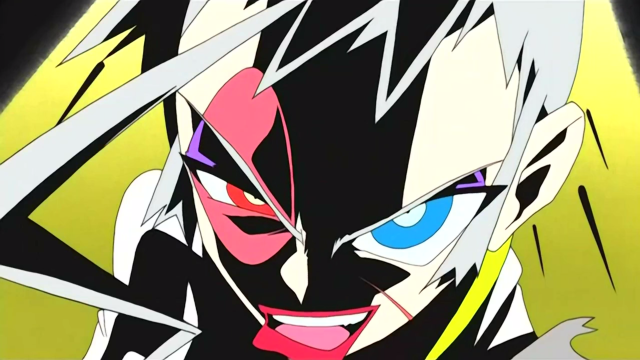 Cartoon black white blue eyes free wallpaper for desktop - medium preview image