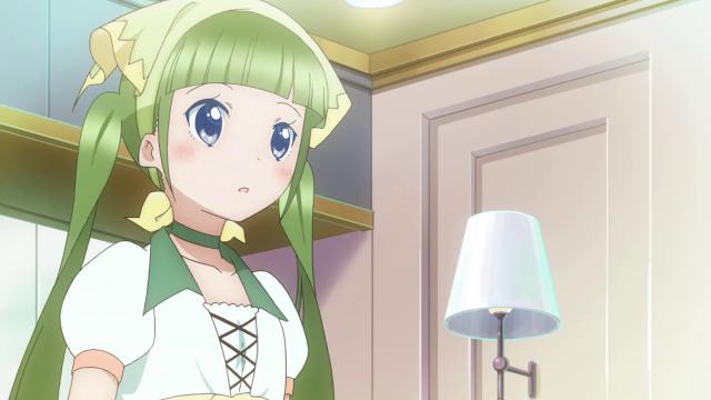 Green hair girl room remodernism free wallpaper for desktop - medium preview image