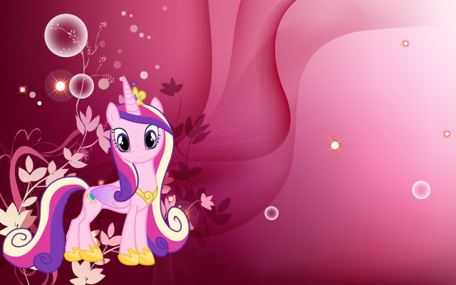Pink pony tiara flowers neck free wallpaper for desktop - medium preview image