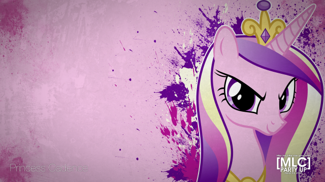 Pink purple pony crown splattered free wallpaper for desktop - medium preview image