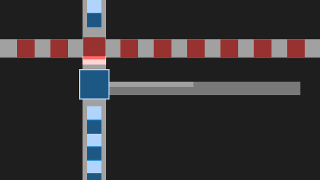 Crosswalk blue red stripe red free wallpaper for desktop - medium preview image